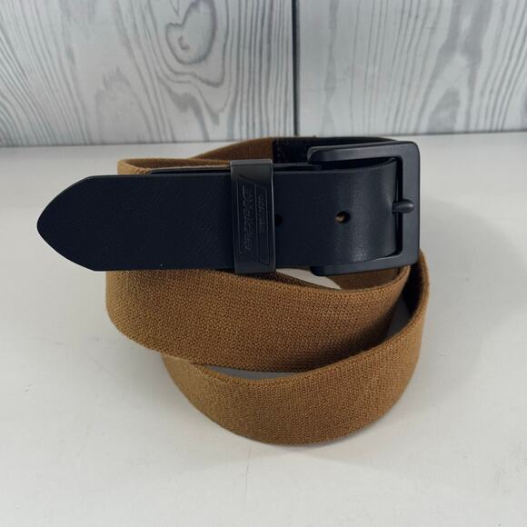 Dickies Other - Dickies Brown Stretchy Belt - Black Leather Trim - Men's Size 50-52